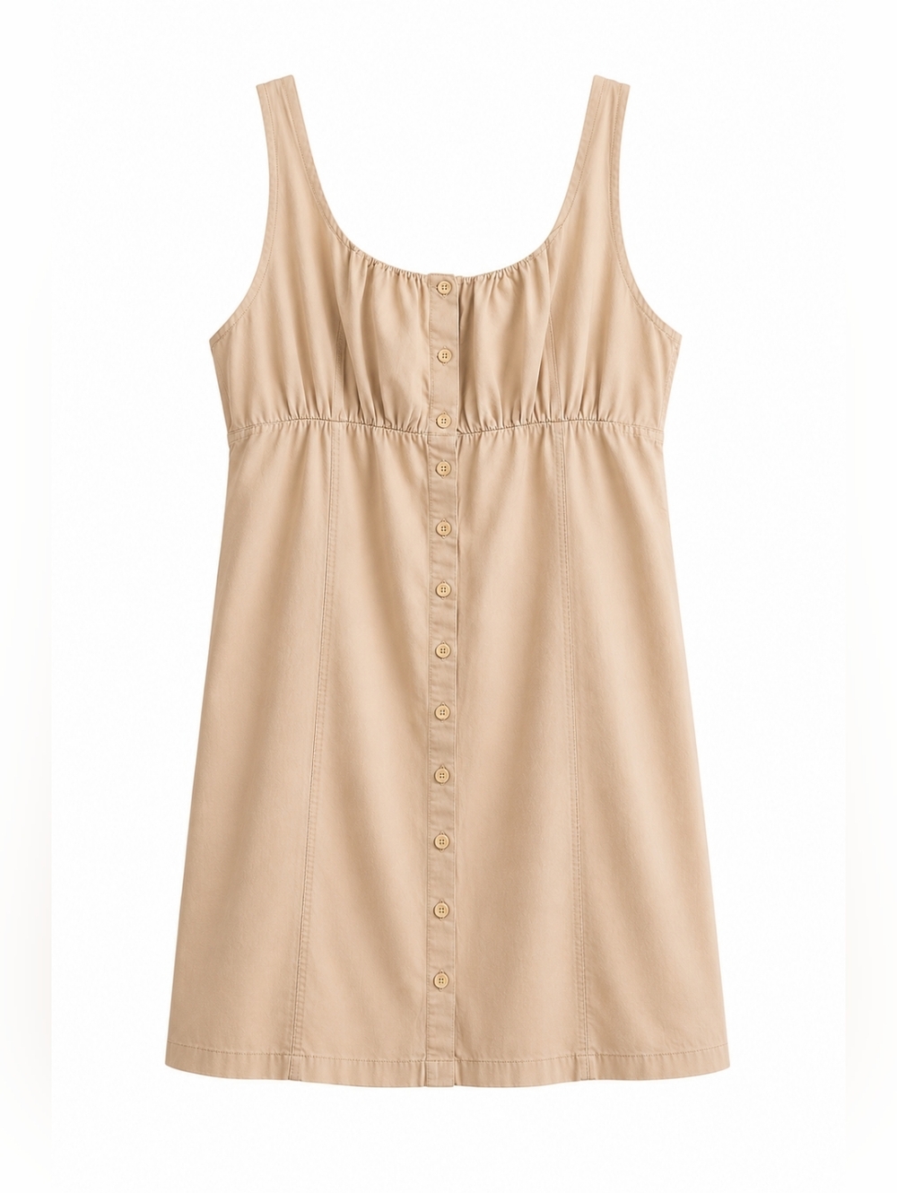 GAP Women's Tan Button Down Cotton Dress Sz XXL